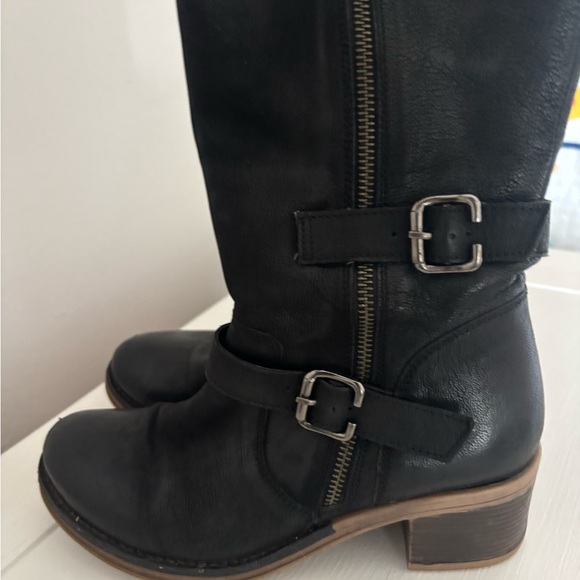 Shoes - Black Leather Women's Boots